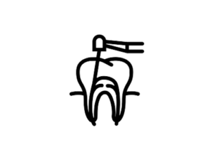 Black teeth icon